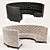 Elegant Quilted Sofa: Customizable with Leather and Velvet Textures 3D model small image 2