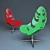 Leafy Elegance: Elite Chair 3D model small image 2