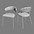 Sleek Metal Chair: Calligaris CS/1084 3D model small image 2