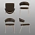 Sleek Metal Chair: Calligaris CS/1084 3D model small image 3