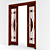 Modern Sliding Door Set 3D model small image 3