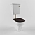 Title: Sleek Art Ceram Toilet 3D model small image 1