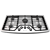 Sleek Stainless Steel Gas Stove 3D model small image 1