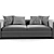Elegant Springfield Sofa: Timeless Comfort 3D model small image 1