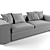 Elegant Springfield Sofa: Timeless Comfort 3D model small image 2