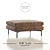 Anatomy Design DW Sofa Ottoman: Elegant and Functional 3D model small image 1