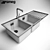 Smeg LM116D: Stylish and Spacious Sink 3D model small image 2