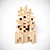 Pixel Perfect Wooden Lounge Chair 3D model small image 3