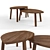 Stylish IKEA Stockholm Tables 3D model small image 2