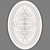 Elegant Ceiling Rose 3D model small image 1