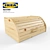 IKEA Wooden Breadbox - Natural Pine Finish 3D model small image 1