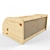 IKEA Wooden Breadbox - Natural Pine Finish 3D model small image 3