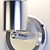 Modern Chrome Sconce with Adjustable Glass Shades 3D model small image 2