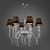 Elegant Brandy AVMazzega Chandelier 3D model small image 1