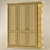 Elegant Open Shelf Wardrobe 3D model small image 1