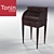 Elegant Secretary Desk for Stylish Interiors 3D model small image 1