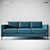 Elizabeth de la Vega A1016 Sofa 3D model small image 1