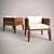 Yucatan Hacienda Wooden Chair 3D model small image 1