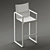 Royal Botania ALR 43: Elegant Bar Stool 3D model small image 1