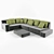 Sleek Comfort: Modern Sofa 3D model small image 1