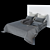 Nordic Elegance Double Bed 3D model small image 1