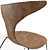 Elegant Dolphin Chair 3D model small image 2