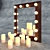 Glamour Dressing Room Mirror 3D model small image 1