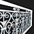 Elegant Iron Railing 3D model small image 2