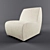 Cattelan Noir: Modern Solid Chair 3D model small image 1