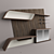 Modern Texture Wall Unit 3D model small image 2