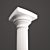 Grecian Elegance: Eclectic Greek Column 3D model small image 1