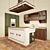 Classic Country Kitchen Design 3D model small image 1