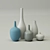 Artisan Ceramic Vases 3D model small image 1