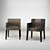 Casamilano Couture Chair - 58x56x79h 3D model small image 1