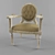 Classic Backed Chair 3D model small image 1