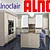 Elegant Alno Alnoclair Kitchen 3D model small image 1