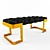 Luxury Bench - Modern Design, Two Color Options 3D model small image 2