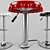 Modway Soda Bar Stool: Stylish Seating Solution 3D model small image 2