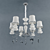 Breezelight Chandelier 1303: Elegant & Ethereal 3D model small image 1