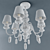 Elegant Breezelight Chandelier 3D model small image 2