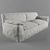 Elegant and Spacious Sofa 3D model small image 1