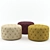 Modern Tufted Ottoman: Redefining Comfort 3D model small image 1