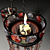 Elegant Dual Candle Table Chandelier 3D model small image 2
