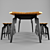 Modern Splice Dining Set 3D model small image 2