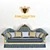 Elegant Palace Style Sofa 3D model small image 1