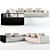 Versatile Modular Sofa with Shelves 3D model small image 1