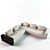 Versatile Modular Sofa with Shelves 3D model small image 2
