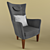Modern Minimalist Stockholm Chair - Sleek and Stylish Seating 3D model small image 1
