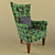 Modern Minimalist Stockholm Chair - Sleek and Stylish Seating 3D model small image 2