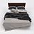 Elegant Soft Bed with 3D Design 3D model small image 2